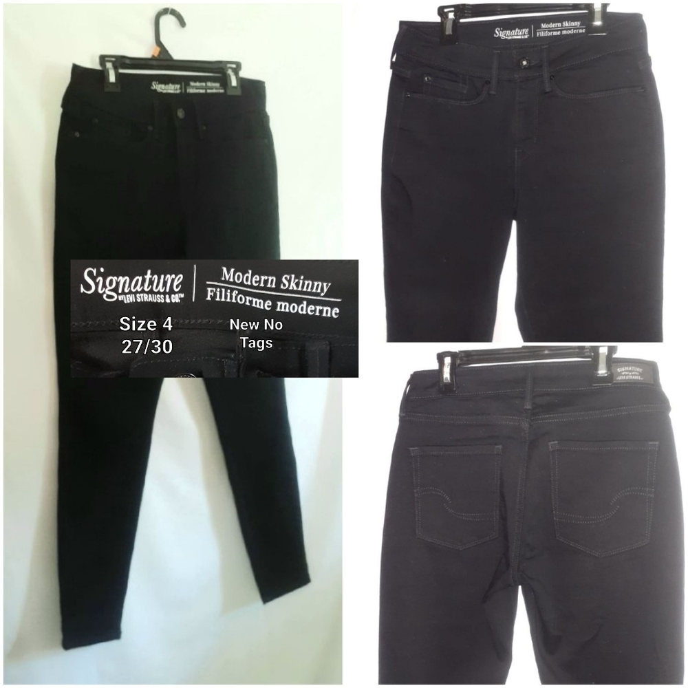 NNT LEVI's Signature Jet Black Skinny size 4 - 27/30